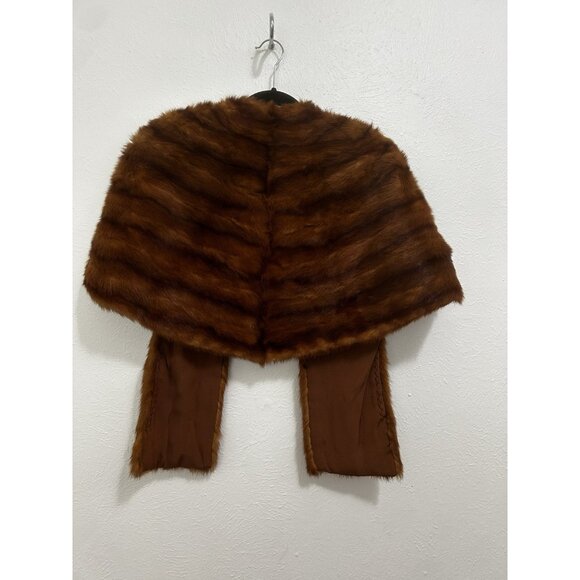 Furs By Mars Mink Fur Stole Capelet Shawl Bolero Wrap VTG 60s M/L Old Money - Picture 6 of 6